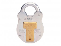 SQuire  660  Old English Steel Case Padlock 64mm £19.99
